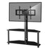 Glass Floor TV Stand with Swivel Mount Height Adjustable TV Stand 32 -55 inch TV Table Tempered Glass Universal Media  Stand New