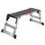 Goplus 330lbs Aluminum Step Stool Folding Bench Work Platform Non-slip Drywall Ladder