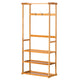 High Decay Resistance Multifunctional Three-Layer Coat Rack Wood Color Three-layer Coat Rack 80X40X178 CM