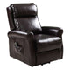 High Quality Adjustable Brown Electric Lift Chair Recliner Soft High-density Sponge Living Room Leather Couch Footrest HW54390