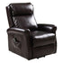 High Quality Adjustable Brown Electric Lift Chair Recliner Soft High-density Sponge Living Room Leather Couch Footrest HW54390