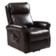 High Quality Adjustable Brown Electric Lift Chair Recliner Soft High-density Sponge Living Room Leather Couch Footrest HW54390