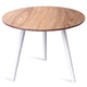 High Quality Dining Living Room Modern Pine Round End Table Sturdy Durable Pine Elegant Three-legged Base Round Table HW57024