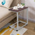 High Quality Portable Rolling Stand Sofa Side Table Sturdy Engineering MDF Iron Frame End Table Four Casters Easy Move HW54185