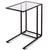 High Quality Strong Square Steel Frame Sofa End Table Coffee Simply Lamp Side Table Smooth Tempered Glass Top HW54104