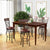 High quality Set of 2 Swivel Padded Bar Stools modern metal Ergonomic backrest dining room chairs 360-degree swivel seat HW54103