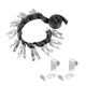 Home and Living Door Back Hat Cap Rack with 20 Clips Over-the-Door Hanging Hat Organizer