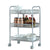 Honeycomb Mesh Style Three Layers Removable Storage Cart Silver TB Sale