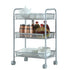 Honeycomb Mesh Style Three Layers Removable Storage Cart Silver TB Sale