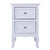 Hot Sales Country Style Two-Tier Night Table Large Size White Solid wood Night Table For Bedroom
