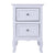 Hot Sales Country Style Two-Tier Night Table Large Size White Solid wood Night Table For Bedroom