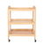 Household Kitchen 3-Tier Beech Cart Rolling Gadget Trolley Movable Storage Serving Trolley