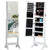 Jewelry Cabinet, Full Body Mirror Jewelry Organizer with Large Capacity Lockable Standing Jewelry Armoire, 4 Angle Adjustable