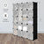 LANGRIA 16/20 Cube Assembly Simple Closet Plastic Cube Mutiluse Storage Organizers Modern Shoes Cabinet Gray Home Furniture