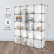 LANGRIA 16/20 Cube Assembly Simple Closet Plastic Cube Mutiluse Storage Organizers Modern Shoes Cabinet Gray Home Furniture