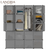 LANGRIA 16/20 Cube Assembly Simple Closet Plastic Cube Mutiluse Storage Organizers Modern Shoes Cabinet Gray Home Furniture