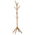 LANGRIA 4 Tiers 8 Hooks Free Standing Bamboo Tree-Shaped Display Coat Stand Solid Feet For Clothes Scarves Hats Handbags