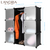 LANGRIA 9 Cube DIY Simple Wardrobe Modular Household Storage Cabinet Plastic Cube Mutiluse Bedroom Living Room Translucent White