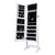LANGRIA Free Standing Lockable Mirrored Jewelry Armoire 4 Angle Adjustable Cabinet Organizer Storage For Jewelry And Cosmetics