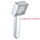 LED Rainfall 7 Color Bath Shower Heads No Battery Automatic Waterfall Shower High Pressure Water Saving Shower Head Bath Sets