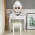 LED Single Mirror 4 Drawer Dresser White Refined workmanship, meticulous design and high  quality graceful and stylish in