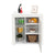 LED TV cabinet Living Room Cabinet with Door Modern Medicine Cabinet White Storage Wood Shelf