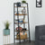 Ladder Shelves, Book Shelf, 5 Tier Bookcase Industrial Storage Rack, Plant Stand, for Bedroom, Living Room Rustic Brown