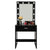 Large-Mirror Single-Drawer Dressing Table With Light Cannon Warm White/Black Dressing Table Large Dressing Mirror & Large Drawer