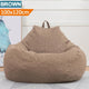 Large Small Lazy BeanBag Sofas Cover Chairs without Filler Linen Cloth Lounger Seat Bean Bag Pouf Puff Couch Tatami Living Room