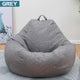 Large Small Lazy BeanBag Sofas Cover Chairs without Filler Linen Cloth Lounger Seat Bean Bag Pouf Puff Couch Tatami Living Room