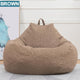 Large Small Lazy BeanBag Sofas Cover Chairs without Filler Linen Cloth Lounger Seat Bean Bag Pouf Puff Couch Tatami Living Room