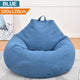 Large Small Lazy BeanBag Sofas Cover Chairs without Filler Linen Cloth Lounger Seat Bean Bag Pouf Puff Couch Tatami Living Room