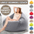 Large Small Lazy BeanBag Sofas Cover Chairs without Filler Linen Cloth Lounger Seat Bean Bag Pouf Puff Couch Tatami Living Room