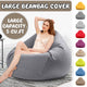 Large Small Lazy BeanBag Sofas Cover Chairs without Filler Linen Cloth Lounger Seat Bean Bag Pouf Puff Couch Tatami Living Room