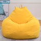 Lazy Sofas Cover NO Filler Linen Cloth Lounger Seat Chair Bean Bag Pouf Puff Couch Tatami puff para sala Living Room Cover only!