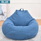 Lazy Sofas Cover NO Filler Linen Cloth Lounger Seat Chair Bean Bag Pouf Puff Couch Tatami puff para sala Living Room Cover only!