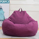 Lazy Sofas Cover NO Filler Linen Cloth Lounger Seat Chair Bean Bag Pouf Puff Couch Tatami puff para sala Living Room Cover only!