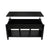 Lift Top Coffee Table Modern Furniture Hidden Compartment And Lift Tabletop Black Solid Wood foot Lift Coffee Table-Black