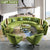 Light luxury fabric sofa custom large apartment leisure club semicircular arc shape modern modern Italian style W1