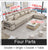 Living Room Sofa Set Cotton Fabric Sofa Set Living Room Furniture U Shape