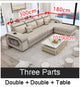 Living Room Sofa Set Cotton Fabric Sofa Set Living Room Furniture U Shape