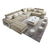 Living Room Sofa Set Cotton Fabric Sofa Set Living Room Furniture U Shape
