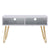 Marble Iron Foot TV Cabinet [106x50x62.5cm] White  TV Cabinet Table