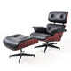 Mid-Century Lounge Chair&Ottoman Premium Quality Real Leather Real wood Reproduction Style Sofa For Living/Dining Room Bedroom