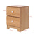 Minimalist Floor Mounted Nightstands Assemble Storage Cabinet Bedroom Bedside Locker Double Drawer DIY Wooden Nightstand For US