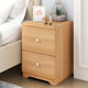 Minimalist Floor Mounted Nightstands Assemble Storage Cabinet Bedroom Bedside Locker Double Drawer DIY Wooden Nightstand For US