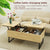 Modern Adjustable Lift Top Coffee Table Home Room Wooden Compartment Storage Furniture 105x50x45cm New