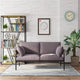 Modern Fabric Double Seats Sofa Apartment Living Room Furniture Solid Color Sofa Set Family Life Sofa Seat Double Lovers Sofa