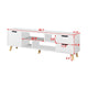 Modern TV Cabinet Large Desk Coffee Table Television Stands Wooden Living Room TV Stand With Three Cabinet Furniture For US