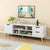 Modern TV Cabinet Stand 140x30x45cm Coffee Table Television Stands Living Room TV Stand With Three Cabinet US Stock